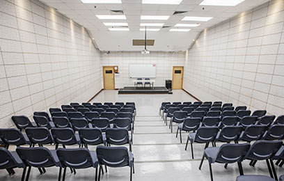 Front View of the Lecture Room